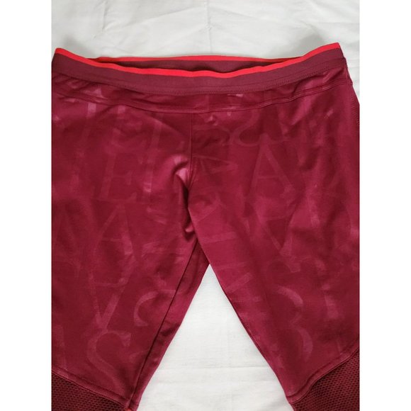 Adidas By Stella McCartney Run Athletic 3/4 Running Tights, Dark Vine Size Large - Picture 5 of 16